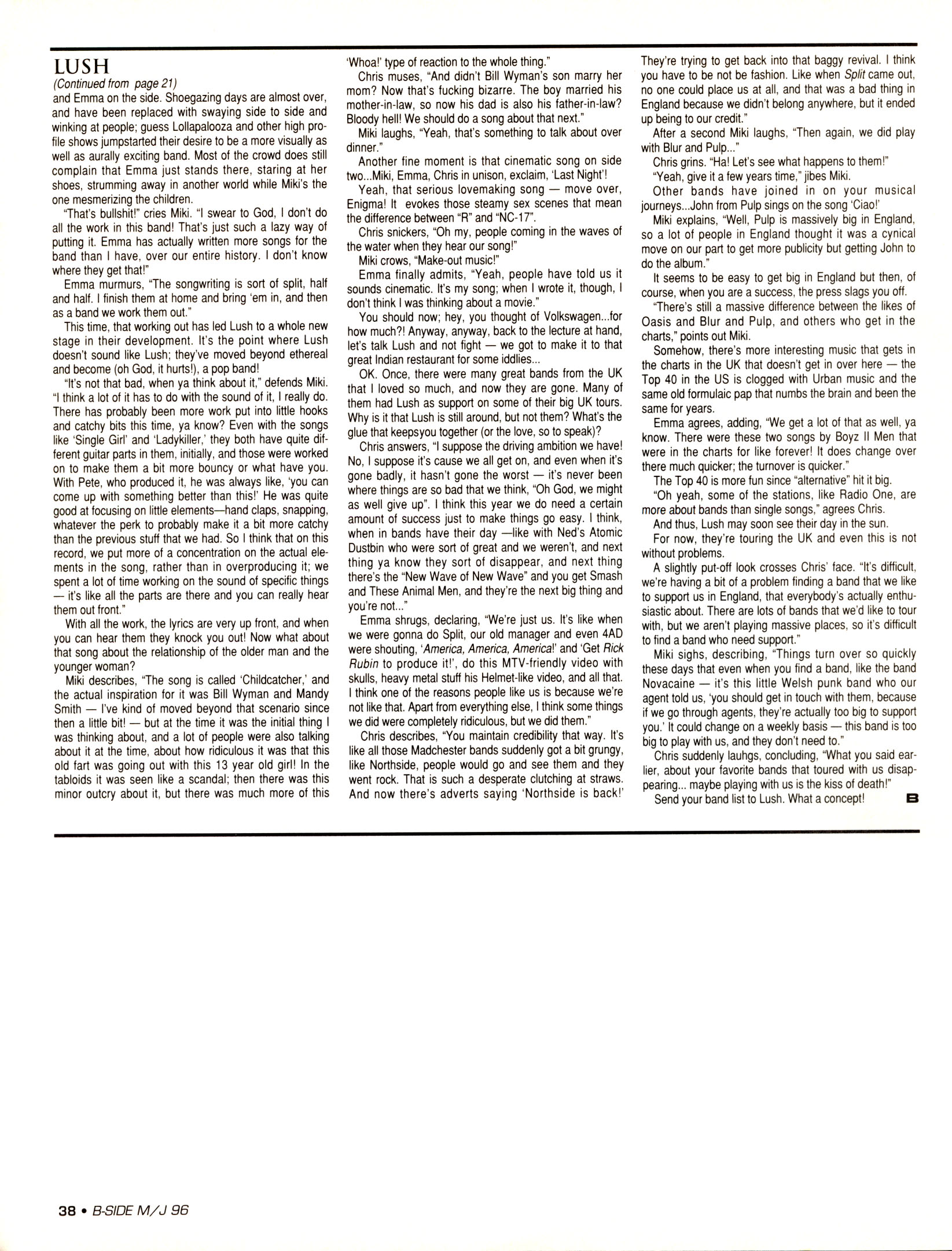 LUSH Remembered Feature Articles